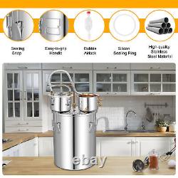 38L Stainless Steel Water Alcohol Distiller 3 Pots Moonshine Still Distiller