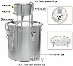 3Gal Moonshine Alcohol Distiller Still Spirits Water Copper Brewing 2Pots