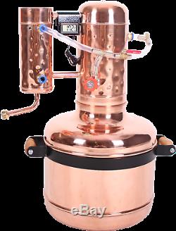 4,5 Gallon copper moonshine still & Dephlegmator (reflux) Alcohol Distiller