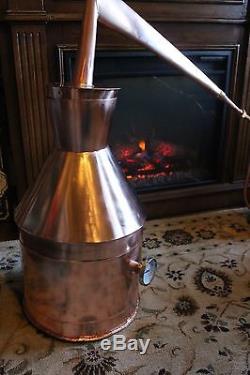 4 Gallon Copper Moonshine Still / copper condensing can Thump Keg By Ron