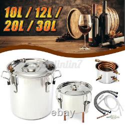 5/12/20L Copper Distiller Moonshine Ethanol Alcohol Water Still 5L Brew Beer Keg