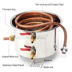 5/12/20L Copper Distiller Moonshine Ethanol Alcohol Water Still 5L Brew Beer Keg