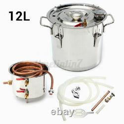 5/12/20L Copper Distiller Moonshine Ethanol Alcohol Water Still 5L Brew Beer Keg