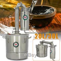 5/8GAL 30L Copper Distiller Moonshine Wine Water Alcohol Brewing Still Boiler