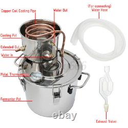 5/8Gal/20/35L Distiller Moonshine Ethanol Alcohol Still Water Boiler Thumper Keg