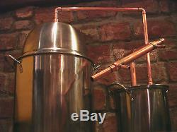 5 GALLON Steel Copper Pot Still Boiler & Thumper Distill Distillation Moonshine