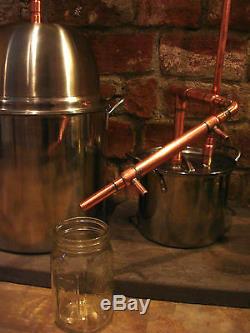 5 GALLON Steel Copper Pot Still Boiler & Thumper Distill Distillation Moonshine