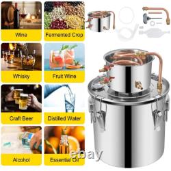 5 Gal 20L 2 Pots Moonshine Still Water Alcohol Distiller Whiskey Still Boiler