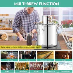 5 Gal 20L 2 Pots Moonshine Still Water Alcohol Distiller Whiskey Still Boiler