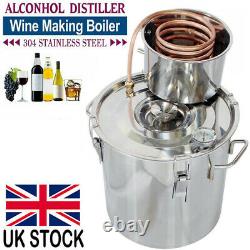 5 Gal 20L Copper Alcohol Distiller Moonshine Ethanol Still Water Spirits Boiler