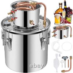 5 Gal 20L Copper Alcohol Moonshine Ethanol Still Spirits Boiler Water Distiller