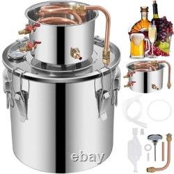 5 Gal 20L Copper Alcohol Moonshine Ethanol Still Spirits Boiler Water Distiller