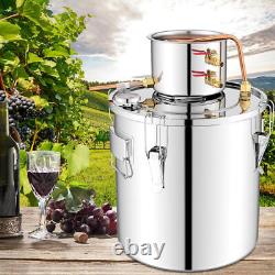5 Gal 20l Moonshine Still Spirits Water Distiller 2 Pot Diy Home Brewing