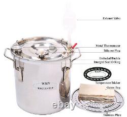 5 Gal Moonshine Still Alcohol Distiller Essential Oil Water Brewing Kit Copper