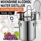 5 Gal Moonshine Still Spirits Kit 20l Water Alcohol Distiller Copper Tube Boiler
