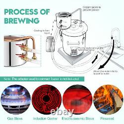 5 Gal Moonshine Still Spirits Kit Water Alcohol Distiller 2 Pot DIY Home Brewing