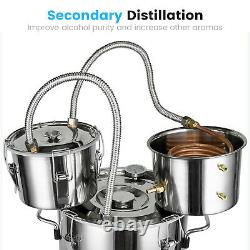 5 Gal Moonshine Still Spirits Kit Water Alcohol Distiller 3 Pot DIY Home Brewing