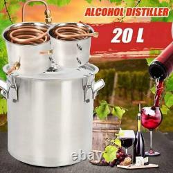 5 Gallon 20L Water Alcohol Distiller Moonshine Ethanol Copper Boiler DIY ESE-UK