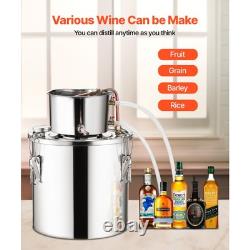 5 Gallon Stainless Steel Alcohol Distiller Water Moonshine Still Brewing Kit