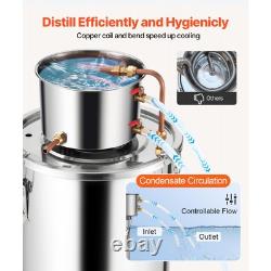 5 Gallon Stainless Steel Alcohol Distiller Water Moonshine Still Brewing Kit