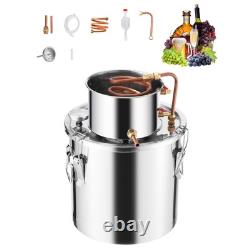 5 Gallon Stainless Steel Alcohol Distiller Water Moonshine Still Brewing Kit