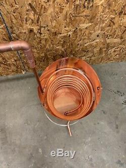 50 GALLON AUTHENTIC COPPER MOONSHINE STILL with THUMP KEG & WORM Electric Or Fire