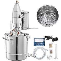 50L 13 Gal Water Wine Alcohol Distiller Moonshine Still Boiler Stainless Copper