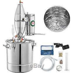 50L 13 Gal Water Wine Alcohol Distiller Moonshine Still Boiler Stainless Copper