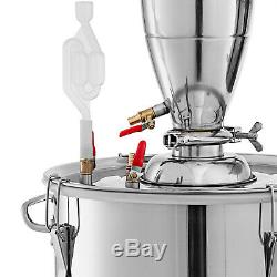 50L 13 Gal Water Wine Alcohol Distiller Moonshine Still Boiler Stainless Copper