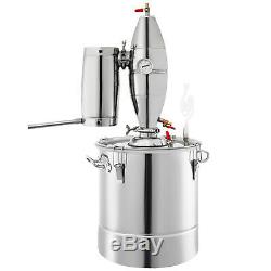 50L 13 Gal Water Wine Alcohol Distiller Moonshine Still Boiler Stainless Copper