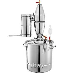 50L 13 Gal Water Wine Alcohol Distiller Moonshine Still Boiler Stainless Copper