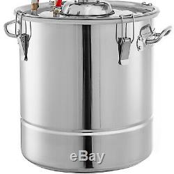 50L 13 Gal Water Wine Alcohol Distiller Moonshine Still Boiler Stainless Copper