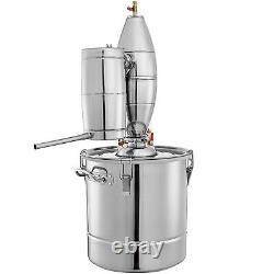 50L 13 Gal Water Wine Alcohol Distiller Moonshine Still Boiler Stainless Copper