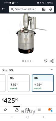50L Moonshine Still Home Water Alcohol Distiller Wine Making Brew Kit RRP £485