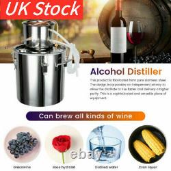 5GAL 20L Copper Distiller Moonshine Still Ethanol Alcohol Water Still Boiler Kit