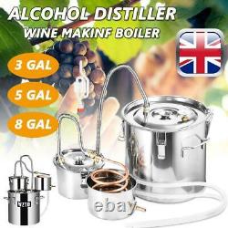 5GAL 8GAL Copper Distiller Moonshine Ethanol Alcohol Water Still Boiler UK STOCK