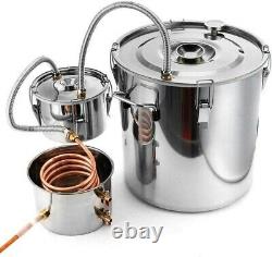 5GAL Alcohol Moonshine Still Brewing Distiller Distilling kit Copper Tube Boiler
