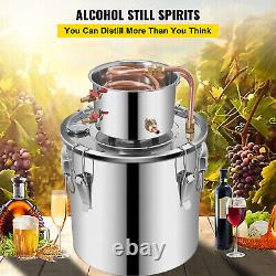 5Gal/20L 2Pots Water Alcohol Distiller Moonshine Still Wine Brewing Kit Home DIY