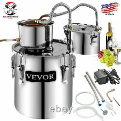 5Gal 20L Alcohol Distiller Brewing Kit Moonshine Still Copper Wine Boiler -EB