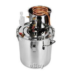5Gal 20L Copper Alcohol Moonshine Ethanol Still Spirits Boiler Water Distiller