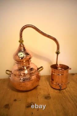 5L Copper Alembic Still for Moonshine Gin Whisky Hydrosols Essential Oils