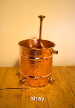 5L Copper Alembic Still for Moonshine Gin Whisky Hydrosols Essential Oils