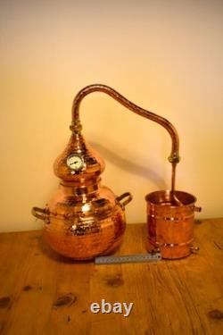 5L Copper Alembic Still for Moonshine Gin Whisky Hydrosols Essential Oils