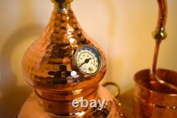 5L Copper Alembic Still for Moonshine Gin Whisky Hydrosols Essential Oils