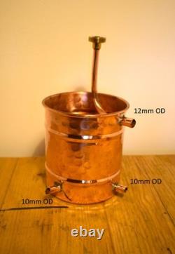 5L Copper Alembic Still for Moonshine Gin Whisky Hydrosols Essential Oils