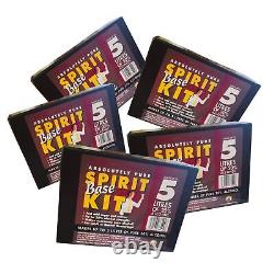 5x Alcotec Pure Spirit Kit 5L 20% High Alcohol Base Home Brew No Still Moonshine