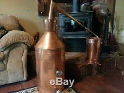 7 Gallon Copper Moonshine Still / copper condensing can By Walnutcreek