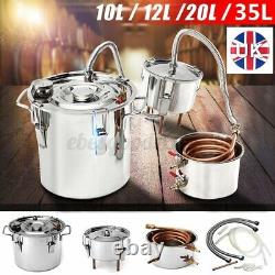 8 Gal 12/20/35L Stainless Alcohol Moonshine Water Copper Home Distiller Brewing