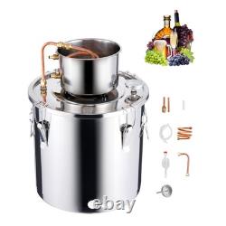 8 Gallon Stainless Steel Moonshine Still Distillation Kit for Home Brewing