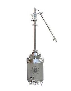 8 Gallon Still boiler with 2Stainless Steel Re-flux Column Moonshine Still Kits